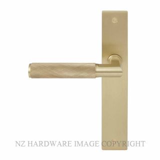 WINDSOR 8413RD USB NIDO LUMINA DIAMOND KNURL RH DUMMY LEVER ON PLATE SET UNLACQUERED SATIN BRASS