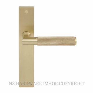 WINDSOR 8413LD USB NIDO LUMINA DIAMOND KNURL LH DUMMY LEVER ON PLATE SET UNLACQUERED SATIN BRASS