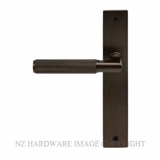 WINDSOR 8413RD CCB NIDO LUMINA DIAMOND KNURL RH DUMMY LEVER ON PLATE SET COCOA BRONZE