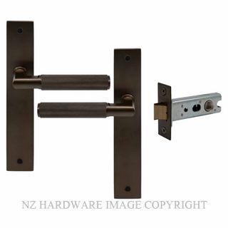 WINDSOR 8417 CCB NIDO LUMINA DIAMOND KNURL LONG PLATE PASSAGE SET COCOA BRONZE