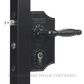 LOCINOX LX LAKY40 ORNAMENTAL LOCK 80MM BLACK