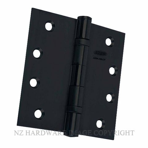 LOCKWOOD LW10000BBMBK BALL BEARING HINGE 100X100X2.5MM MATT BLACK