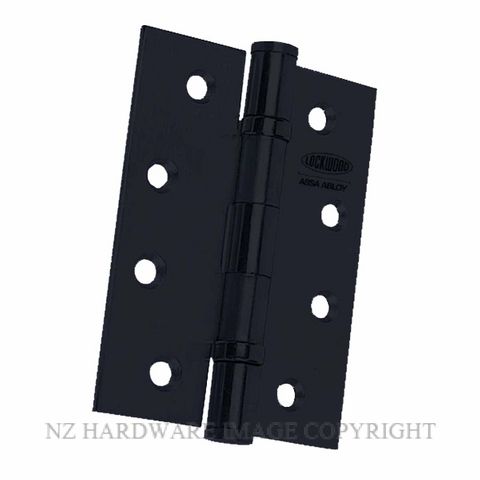 LOCKWOOD LW10075BBMBK BALL BEARING HINGE 100X75X2.5MM MATT BLACK