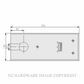DORMAKABA 46700022 BTS84 COVER PLATE SATIN STAINLESS