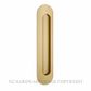 IVER 24160 OVAL FLUSH PULLS BRUSHED GOLD PVD