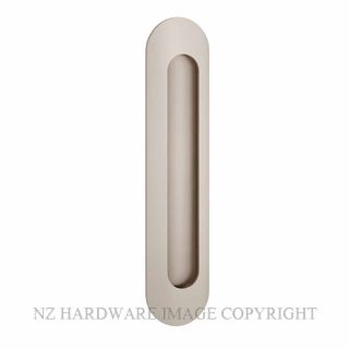 IVER 24165 OVAL FLUSH PULLS SATIN NICKEL