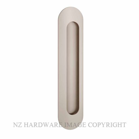 IVER 24165 OVAL FLUSH PULLS SATIN NICKEL