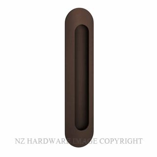 IVER 24162 OVAL FLUSH PULLS SIGNATURE BRASS