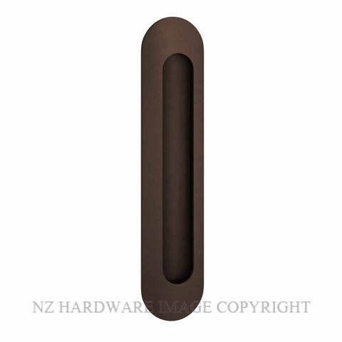 IVER 24162 OVAL FLUSH PULLS SIGNATURE BRASS