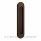 IVER 24162 OVAL FLUSH PULLS SIGNATURE BRASS