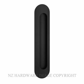 IVER 24163 OVAL FLUSH PULLS MATT BLACK