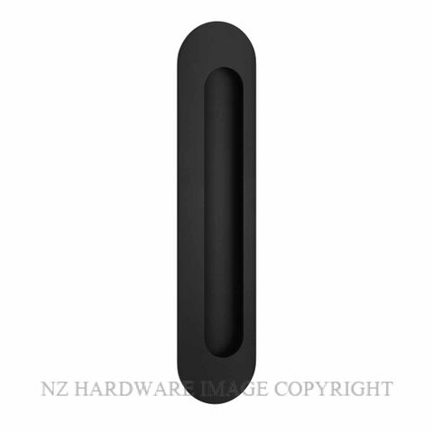 IVER 24163 OVAL FLUSH PULLS MATT BLACK