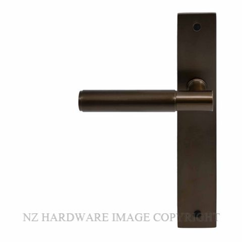 WINDSOR 8423 - 8477 CCB VERGE PLAIN LEVER ON PLATE COCOA BRONZE