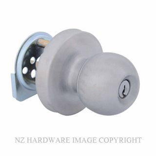 MILES NELSON GT57LKSCP PANIC EXIT KEY LOCKING KNOB SATIN CHROME