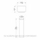 IVER 20474 DOOR STOP PENCIL MAGNETIC SATIN NICKEL