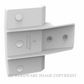 DD TECH GS1S3WT GATE STOP WOOD & VINYL GATES WHITE