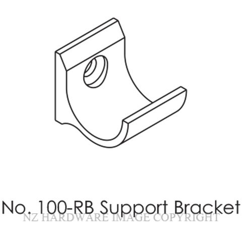 BRIO ROUND RAIL FIXING BRACKET SATIN STAINLESS