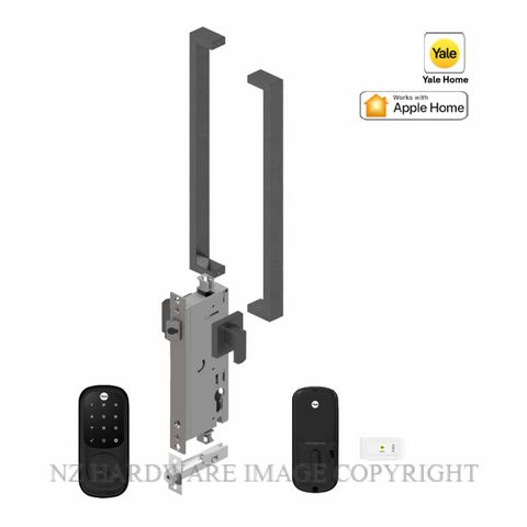 YALE YRD226MBE143X450SPEC ASSURE KEYED DEADBOLT ENTRANCE SET APEX 143X450 POWDERCOAT SPECIAL