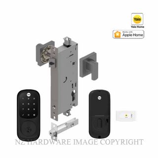 YALE YRD226NRMB/ENTRP ASSURE KEYED DEADBOLT ENTRANCE SET APEX MATT BLACK