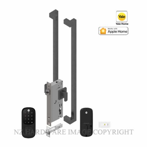 YALE YRD226MBE146X600SPEC ASSURE KEYED DEADBOLT ENTRANCE SET APEX 146X600 POWDERCOAT SPECIAL
