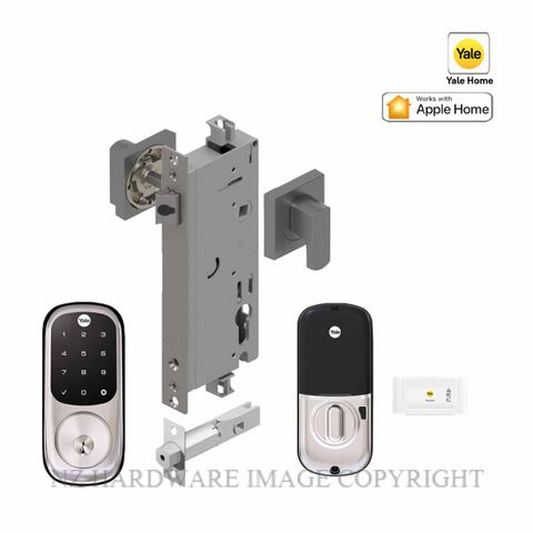 YALE YRD226NRSN/ENTRP ASSURE KEYED DEADBOLT ENTRANCE SET APEX SATIN NICKEL