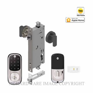 YALE YRD226NRSN/EN/RDSPEC ASSURE KEYED DEADBOLT ENTRANCE SET ROUND ESCUTCHEON SATIN NICKEL