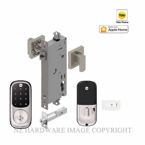 YALE YRD226NRSN/ENTR ASSURE KEYED DEADBOLT ENTRANCE SET APEX SATIN NICKEL