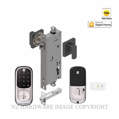 YALE YRD226NRSN/ENTRSPEC ASSURE KEYED DEADBOLT ENTRANCE SET APEX SATIN NICKEL