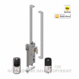 YALE YRD226SN/E/143600 ASSURE KEYED DEADBOLT ENTRANCE SET APEX 143X600 SATIN NICKEL