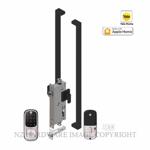 YALE YRD226SN/E/143X1000B ASSURE KEYED DEADBOLT ENTRANCE SET APEX 143X1000 MATT BLACK