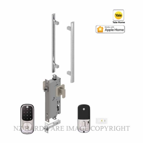 YALE YRD226SNE141X300 ASSURE KEYED DEADBOLT ENTRANCE SET APEX 141X300 SATIN NICKEL