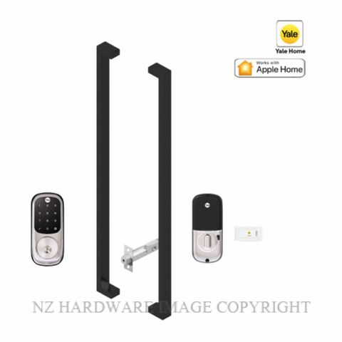 YALE YRD226SN143X1000B ASSURE KEYED DEADBOLT ENTRANCE SET APEX 143X1000 MATT BLACK
