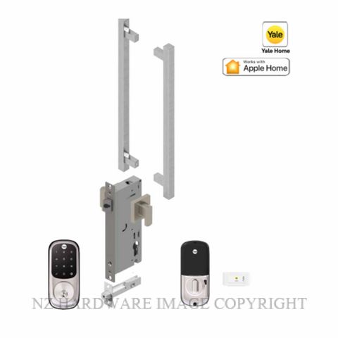 YALE YRD226SNE145X375 ASSURE KEYED DEADBOLT ENTRANCE SET APEX 145X375 SATIN NICKEL