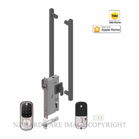 YALE YRD226SNE145X525SPEC ASSURE KEYED DEADBOLT ENTRANCE SET APEX 145X525 POWDERCOAT SPECIAL