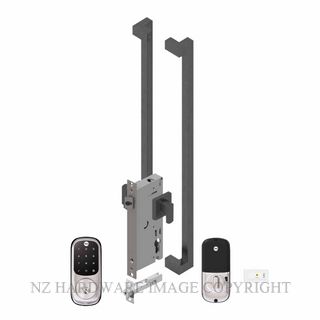 YALE YRD226SNE146X600SPEC ASSURE KEYED DEADBOLT ENTRANCE SET APEX 146X600 POWDERCOAT SPECIAL