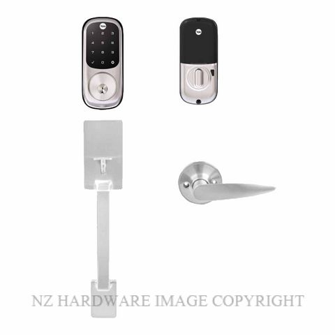 YALE YRD226/GRIPSET/ASN ASSURE KEYED AND ALEXANDER GRIPSET SATIN NICKEL