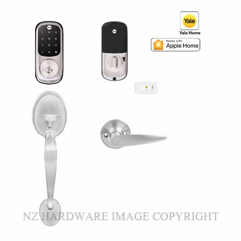 YALE YRD226/GRIPSET/MSN ASSURE KEYED AND MAYFAIR GRIPSET SATIN NICKEL