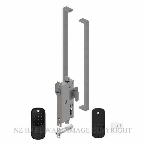 YALE YRD226MB/E/143600P ASSURE KEYED DEADBOLT ENTRANCE SET APEX 143X600 POWDERCOAT
