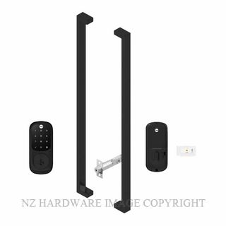 YALE YRD226MB143X1000B ASSURE KEYED DEADBOLT ENTRANCE SET 143X1000 MATT BLACK
