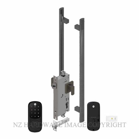 YALE YRD226MBE141X600SPEC ASSURE KEYED DEADBOLT ENTRANCE SET APEX 141X600 POWDERCOAT SPECIAL