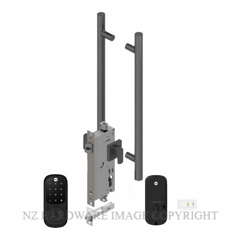 YALE YRD226MBE142X450SPEC ASSURE KEYED DEADBOLT ENTRANCE SET APEX 142X450 POWDERCOAT SPECIAL