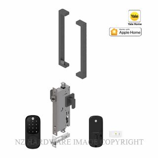 YALE YRD226MBE143X300SPEC ASSURE KEYED DEADBOLT ENTRANCE SET APEX 143X300 POWDERCOAT SPECIAL