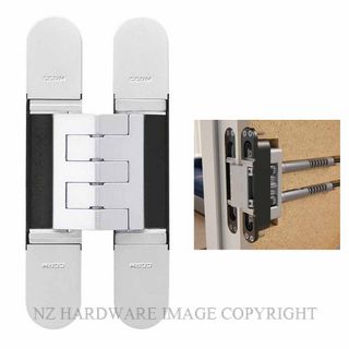 CEAM BAC1431ACWH 3D ADJUSTABLE CONCEALED DOOR HINGE CLOSER WHITE