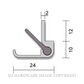 RAVEN RP16SI MEETING STILE SEAL 3000MM BLACK ANODISED