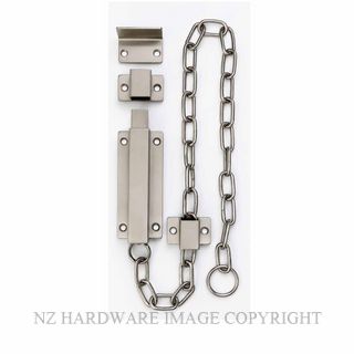 JAECO CB1581SS CHAIN BOLT 100MM 304 SATIN STAINLESS
