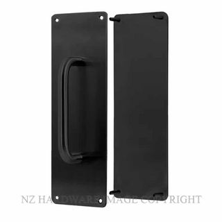 JAECO PHCFSET2-3X1 SS PULL HANDLE - PUSH PLATE SET MATT BLACK