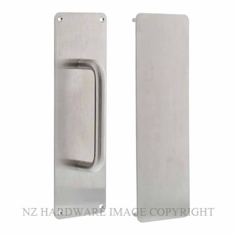 JAECO PHCFSET2-3X1 SS PULL HANDLE - PUSH PLATE SET 304 SATIN STAINLESS