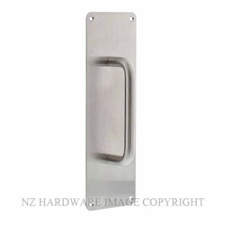 JAECO PHVF-3X1 SS PULL HANDLE ON PLATE 304 SATIN STAINLESS