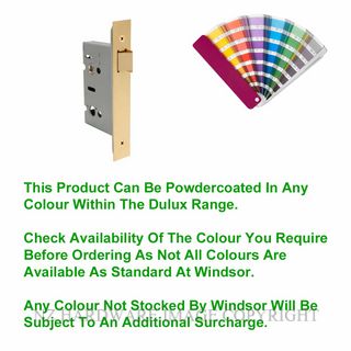 WINDSOR 1124 PC 57MM PASSAGE MORTICE LATCH POWDER COAT