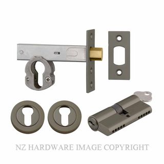 IVER 22561K60KKER DEADBOLT EURO 70MM KEY/KEY ROUND ESC GRAPHITE